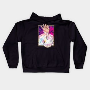 Salt Bae Coffe Unicorn Lover Kids Hoodie